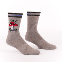 Sock it to Me "I'm a Fungi" Ribbed Crew Athletic Socks