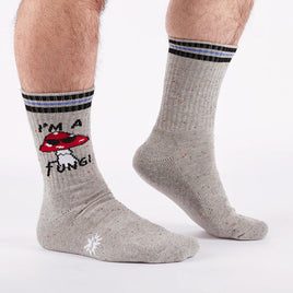 Sock it to Me "I'm a Fungi" Ribbed Crew Athletic Socks