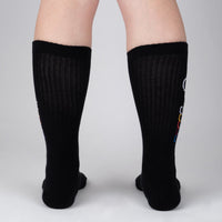 Sock it to Me "Hello Darkness My Old Friend" Ribbed Crew Athletic Socks