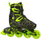 RDS Tracer Black/Green Adjustable Inline Skates