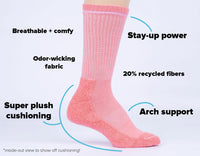 Sock it to Me "Frikkin Laser Beams" Ribbed Crew Athletic Socks