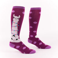Sock it to Me "Llamaste" Stretch Knee High Socks
