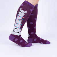 Sock it to Me "Llamaste" Stretch Knee High Socks