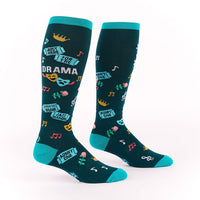 Sock it to Me "Just Here for the Drama" Stretch Knee High Socks