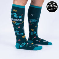 Sock it to Me "Just Here for the Drama" Stretch Knee High Socks