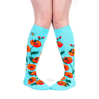 Sock it to Me "Popping In to Say Hello" Stretch Knee High Socks