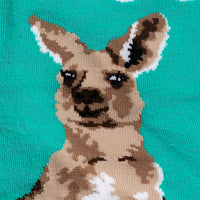 Sock it to Me "Kangaroos Make Me Hoppy" Stretch Knee High Socks