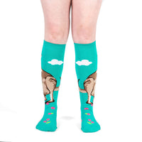 Sock it to Me "Kangaroos Make Me Hoppy" Stretch Knee High Socks