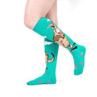 Sock it to Me "Kangaroos Make Me Hoppy" Stretch Knee High Socks