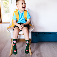 Sock it to Me "Mellow Mushrooms" Youth Crew Socks 3-Pack
