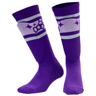 Triple 8 Sock Shin Guards Barbie Patin Purple Stripe Signature Edition
