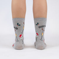 Sock it to Me Prosec-ho-ho-ho! Womens Crew Socks