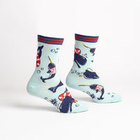 Sock it to Me "Whale-y Good Time" Womens Crew Socks