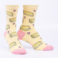 Sock it to Me "Butter Me Up" Womens Crew Socks