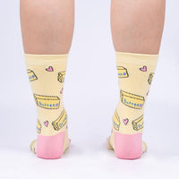 Sock it to Me "Butter Me Up" Womens Crew Socks