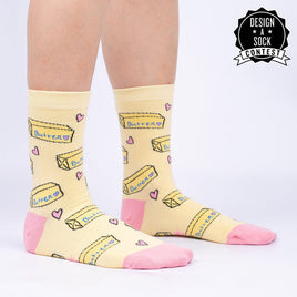 Sock it to Me "Butter Me Up" Womens Crew Socks