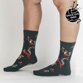 Sock it to Me Foxy, I Think I Love You! Womens Crew Socks