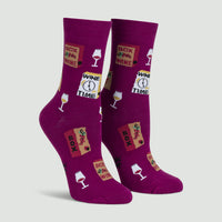 Sock it to Me It's Wine Time Womens Crew Socks