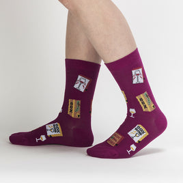 Sock it to Me It's Wine Time Womens Crew Socks