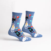 Sock it to Me "A Purr-fect Day" Womens Crew Socks