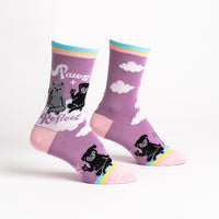 Sock it to Me "Paws + Reflect" Womens Crew Socks