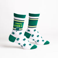 Sock it to Me "100% Lucky" Womens Crew Socks