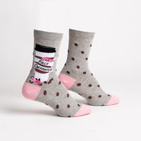 Sock it to Me "Fully Caffeinated" Womens Crew Socks