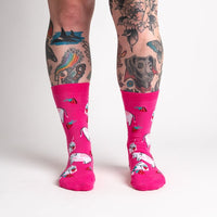 Sock it to Me "Strawberry Milk" Womens Crew Socks