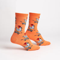 Sock it to Me "Rad Chicken" Womens Crew Socks