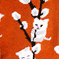 Sock it to Me "Kitten Willows" Womens Crew Socks