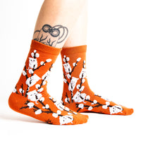 Sock it to Me "Kitten Willows" Womens Crew Socks