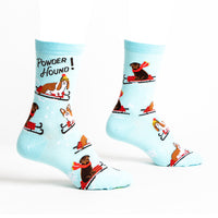 Sock it to Me "Powder Hound" Womens Crew Socks