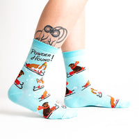 Sock it to Me "Powder Hound" Womens Crew Socks