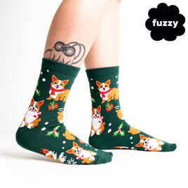 Sock it to Me "Merry Corgmas" Womens Crew Socks