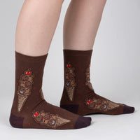 Sock it to Me "Choco-bara Ice Cream" Womens Crew Sock