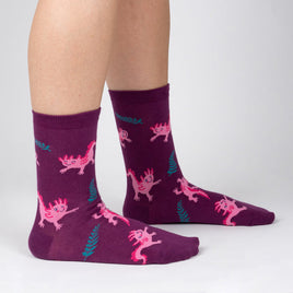 Sock it to Me "Relaxolotl" Womens Crew Socks