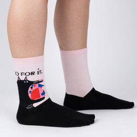 Sock it to Me "Go for It" Womens Crew Socks