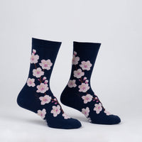 Sock it to Me "Cherry Blossoms" Womens Crew Socks