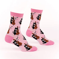 Sock it to Me "Mewsic to My Ears" Womens Crew Socks