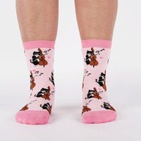Sock it to Me "Mewsic to My Ears" Womens Crew Socks