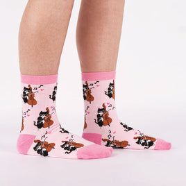 Sock it to Me "Mewsic to My Ears" Womens Crew Socks