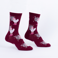 Sock it to Me "Disco Chicken" Womens Crew Socks