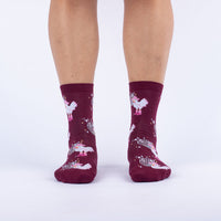 Sock it to Me "Disco Chicken" Womens Crew Socks