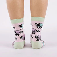 Sock it to Me "Macaraccoon" Womens Crew Socks