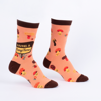 Sock it to Me "Having a Fungi Time" Womens Crew Sock