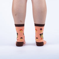 Sock it to Me "Having a Fungi Time" Womens Crew Sock