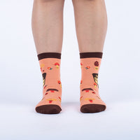 Sock it to Me "Having a Fungi Time" Womens Crew Sock