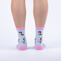 Sock it to Me "Cocktail Weenies" Womens Crew Sock