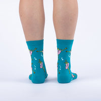 Sock it to Me "Ballet Frogs" Womens Crew Sock