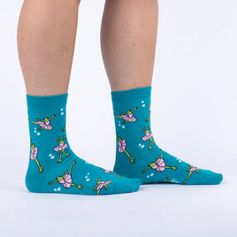 Sock it to Me "Ballet Frogs" Womens Crew Sock
